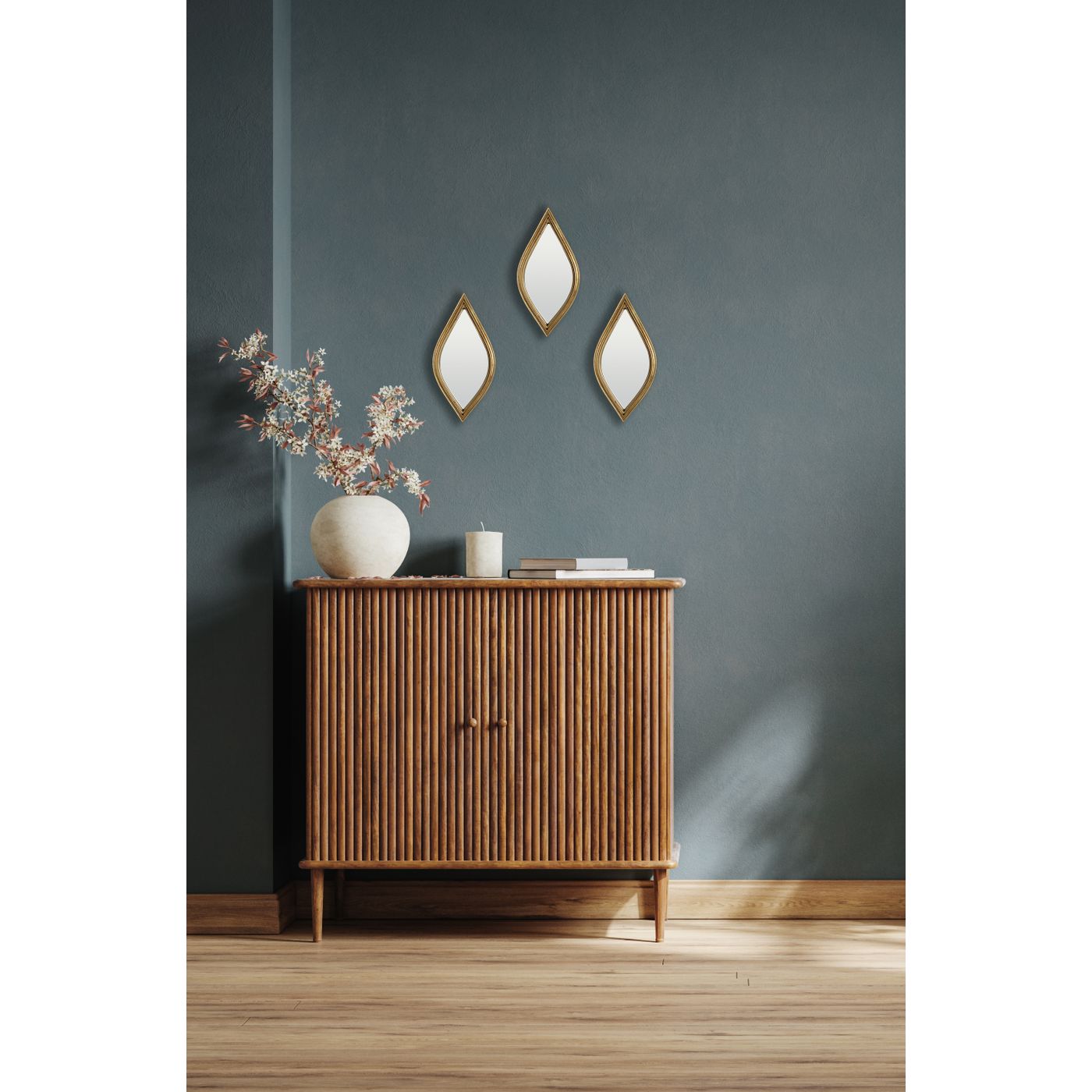 Lot de 3 miroirs losanges